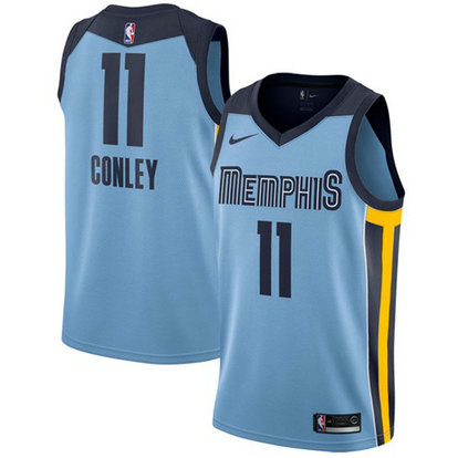 Nike Men's Memphis Grizzlies #11 Mike Conley Light Blue Swingman Statement Edition NBA Jersey Nike Men's Memphis Grizzlies #11 Mike Conley Light Blue Swingman Statement Edition NBA Jersey