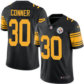 Nike Men's Pittsburgh Steelers #30 James Conner Black Stitched NFL Limited Rush Jersey Nike Men's Pittsburgh Steelers #30 James Conner Black Stitched NFL Limited Rush Jersey