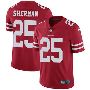 Nike Men's San Francisco 49ers #25 Richard Sherman Red Vapor Untouchable Limited Jersey Nike Men's San Francisco 49ers #25 Richard Sherman Red Vapor Untouchable Limited Jersey