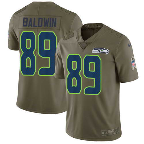 Nike Men's Seattle Seahawks #89 Doug Baldwin Olive 2017 Salute To Service Stitched NFL Limited Jersey Nike Men's Seattle Seahawks #89 Doug Baldwin Olive 2017 Salute To Service Stitched NFL Limited Jersey