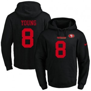 Nike NFL 49ers 8 Steve Young Black Men Pullover Hoodie Nike NFL 49ers 8 Steve Young Black Men Pullover Hoodie