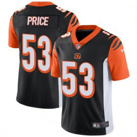 Nike NFL Bengals 53 Billy Price 2018 NFL Draft Black Vapor Untouchable Limited Men Jersey Nike NFL Bengals 53 Billy Price 2018 NFL Draft Black Vapor Untouchable Limited Men Jersey