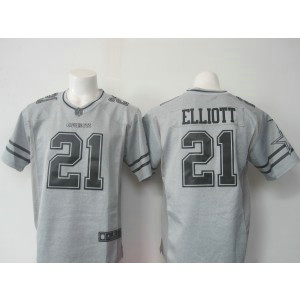 Nike NFL Cowboys 21 Ezekiel Elliott Gridiron Gray II Men Limited Jersey Nike NFL Cowboys 21 Ezekiel Elliott Gridiron Gray II Men Limited Jersey