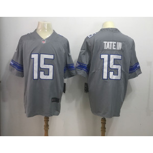 Nike NFL Detroit Lions 15 Golden Tate III Grey 2017 Color Rush Limited Men Jersey Nike NFL Detroit Lions 15 Golden Tate III Grey 2017 Color Rush Limited Men Jersey