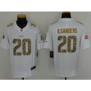 Nike NFL Lions 20 Barry Sanders White Salute to Service Limited Jersey Nike NFL Lions 20 Barry Sanders White Salute to Service Limited Jersey
