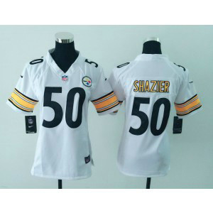 Nike NFL Pittsburgh Steelers No.50 Ryan Shazier White Women Jersey Nike NFL Pittsburgh Steelers No.50 Ryan Shazier White Women Jersey