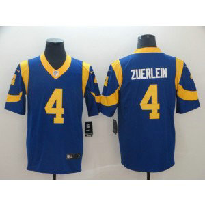 Nike NFL Rams 4 Greg Zuerlein Royal Blue Vapor Untouchable Limited Men Jersey