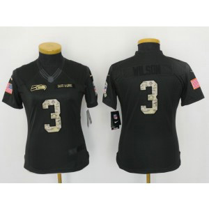 Nike NFL Seahawks 3 Russell Wilson Anthracite 2016 Salute to Service Women Jersey Nike NFL Seahawks 3 Russell Wilson Anthracite 2016 Salute to Service Women Jersey