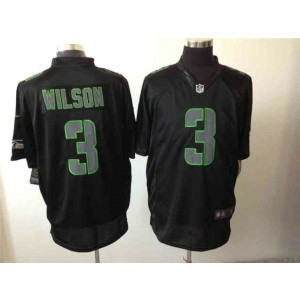 Nike NFL Seahawks 3 Russell Wilson Black Impact Men Limited Jersey Nike NFL Seahawks 3 Russell Wilson Black Impact Men Limited Jersey