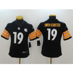 Nike NFL Steelers 19 JuJu Smith-Schuster Black Vapor Untouchable Women Jersey Nike NFL Steelers 19 JuJu Smith-Schuster Black Vapor Untouchable Women Jersey