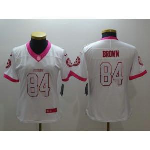 Nike NFL Steelers 84 Antonio Brown White Pink Women Jersey Nike NFL Steelers 84 Antonio Brown White Pink Women Jersey