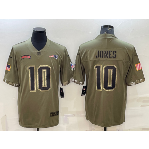 Nike New England Patriots 10 Mac Jones Olive 2022 Salute To Service Limited Men Jersey Nike New England Patriots 10 Mac Jones Olive 2022 Salute To Service Limited Men Jersey