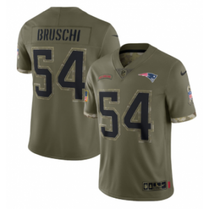 Nike New England Patriots 54 Tedy Bruschi Olive 2022 Salute To Service Limited Men Jersey Nike New England Patriots 54 Tedy Bruschi Olive 2022 Salute To Service Limited Men Jersey