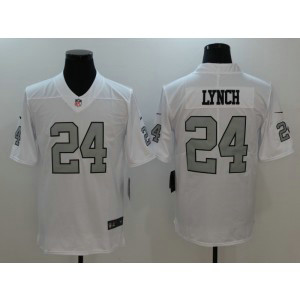Nike Oakland Raiders 24 Marshawn Lynch White Color Rush Limited Men Jersey Nike Oakland Raiders 24 Marshawn Lynch White Color Rush Limited Men Jersey