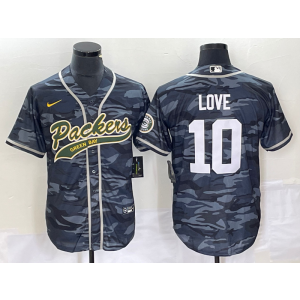 Nike Packers 10 Jordan Love Camo Baseball Vapor Limited Jersey Nike Packers 10 Jordan Love Camo Baseball Vapor Limited Jersey
