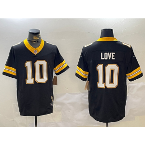 Nike Packers 10 Love Black Fashion F.U.S.E. Vapor Limited Men Jersey Nike Packers 10 Love Black Fashion F.U.S.E. Vapor Limited Men Jersey