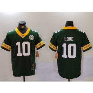 Nike Packers 10 Love Green F.U.S.E. Vapor Limited Men Jersey with patch Nike Packers 10 Love Green F.U.S.E. Vapor Limited Men Jersey with patch