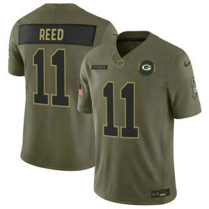 Nike Packers 11 Jayden Reed Olive 2025 Salute to Service F.U.S.E. Vapor Limited Men Jersey Nike Packers 11 Jayden Reed Olive 2025 Salute to Service F.U.S.E. Vapor Limited Men Jersey