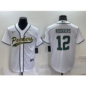 Nike Packers 12 Aaron Rodgers White Vapor Baseball Limited Men Jersey Nike Packers 12 Aaron Rodgers White Vapor Baseball Limited Men Jersey