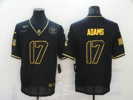 Nike Packers 17 Davante Adams Black Gold 2020 Salute To Service Limited Jersey Nike Packers 17 Davante Adams Black Gold 2020 Salute To Service Limited Jersey
