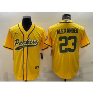 Nike Packers 23 Jaire Alexander Gold With Patch Cool Base Vapor Baseball Limited Men Jersey Nike Packers 23 Jaire Alexander Gold With Patch Cool Base Vapor Baseball Limited Men Jersey