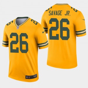 Nike Packers 26 Darnell Savage Jr. Gold Inverted Legend Men Jersey Nike Packers 26 Darnell Savage Jr. Gold Inverted Legend Men Jersey