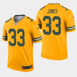 Nike Packers 33 Aaron Jones Gold Inverted Legend Men Jersey Nike Packers 33 Aaron Jones Gold Inverted Legend Men Jersey