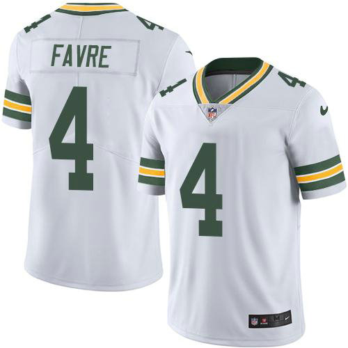 Nike Packers 4 Brett Favre White Vapor Untouchable Player Limited Jersey Nike Packers 4 Brett Favre White Vapor Untouchable Player Limited Jersey