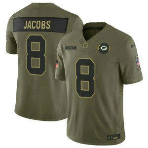 Nike Packers 8 Josh Jacobs Olive 2025 Salute to Service F.U.S.E. Vapor Limited Men Jersey Nike Packers 8 Josh Jacobs Olive 2025 Salute to Service F.U.S.E. Vapor Limited Men Jersey