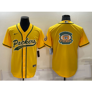 Nike Packers Blank Yellow Vapor Baseball Logo Limited Men Jersey Nike Packers Blank Yellow Vapor Baseball Logo Limited Men Jersey