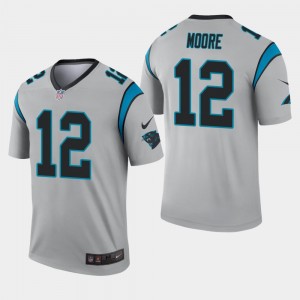 Nike Panthers 12 D.J. Moore Sliver Inverted Legend Men Jersey Nike Panthers 12 D.J. Moore Sliver Inverted Legend Men Jersey