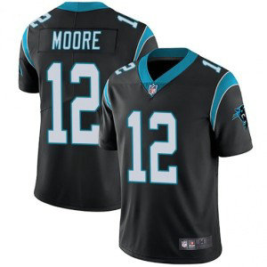 Nike Panthers 12 DJ Moore Black Vapor Untouchable Limited Men Jersey Nike Panthers 12 DJ Moore Black Vapor Untouchable Limited Men Jersey
