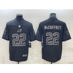 Nike Panthers 22 Christian McCaffrey Black Reflective Vapor Limited Men Jersey Nike Panthers 22 Christian McCaffrey Black Reflective Vapor Limited Men Jersey