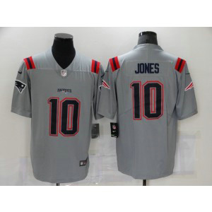 Nike Patriots 10 Mac Jones Grey Vapor Limited Men Jersey Nike Patriots 10 Mac Jones Grey Vapor Limited Men Jersey