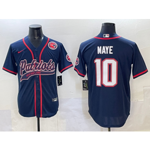 Nike Patriots 10 Maye Navy Baseball Vapor Limited Men Jersey Nike Patriots 10 Maye Navy Baseball Vapor Limited Men Jersey