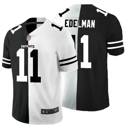 Nike Patriots 11 Julian Edelman Black And White Split Vapor Untouchable Limited Jersey Nike Patriots 11 Julian Edelman Black And White Split Vapor Untouchable Limited Jersey