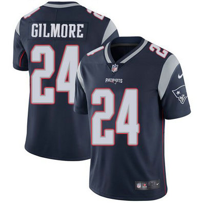 Nike Patriots 24 Stephon Gilmore Navy Vapor Untouchable Limited Jersey Nike Patriots 24 Stephon Gilmore Navy Vapor Untouchable Limited Jersey