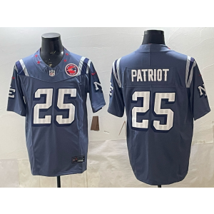 Nike Patriots 25 Patriot Blue Rivalries F.U.S.E. Vapor Limited Men Jersey Nike Patriots 25 Patriot Blue Rivalries F.U.S.E. Vapor Limited Men Jersey