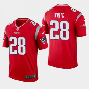 Nike Patriots 28 James White Red Inverted Legend Men Jersey Nike Patriots 28 James White Red Inverted Legend Men Jersey