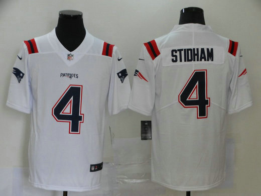 Nike Patriots 4 Jarrett Stidham White 2020 New Vapor Untouchable Limited Jersey