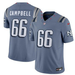 Nike Patriots 66 Will Campbell 2025 Rivalries F.U.S.E. Vapor Limited Men Jersey Nike Patriots 66 Will Campbell 2025 Rivalries F.U.S.E. Vapor Limited Men Jersey