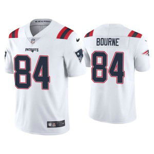Nike Patriots 84 Kendrick Bourne 2021 White Vapor Untouchable Limited Men Jersey Nike Patriots 84 Kendrick Bourne 2021 White Vapor Untouchable Limited Men Jersey