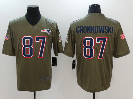 Nike Patriots 87 Rob Gronkowski Olive Salute To Service Limited Jersey Nike Patriots 87 Rob Gronkowski Olive Salute To Service Limited Jersey