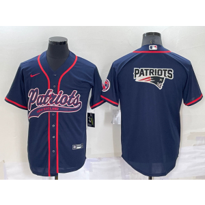 Nike Patriots Blank Navy Vapor Baseball Logo Limited Men Jersey Nike Patriots Blank Navy Vapor Baseball Logo Limited Men Jersey