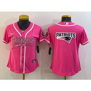 Nike Patriots Blank Pink Vapor Baseball Logo Limited Women Jersey Nike Patriots Blank Pink Vapor Baseball Logo Limited Women Jersey