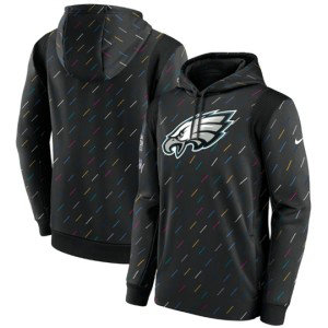 Nike Philadelphia Eagles 2021 Charcoal Crucial Catch Therma Pullover Hoodie Nike Philadelphia Eagles 2021 Charcoal Crucial Catch Therma Pullover Hoodie