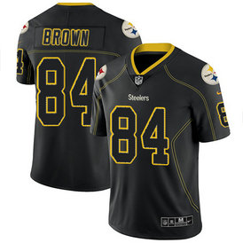 Nike Pittsburgh Steelers #84 Antonio Brown Lights Out Black Stitched NFL Men's Limited Rush Jersey Nike Pittsburgh Steelers #84 Antonio Brown Lights Out Black Stitched NFL Men's Limited Rush Jersey