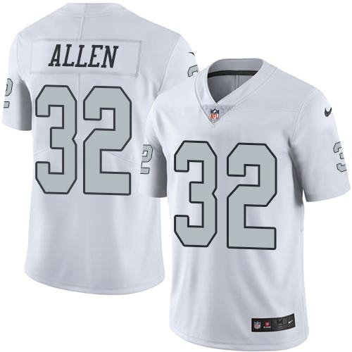 Nike Raiders #32 Marcus Allen White Men's Stitched NFL Limited Rush Jersey Nike Raiders #32 Marcus Allen White Men's Stitched NFL Limited Rush Jersey