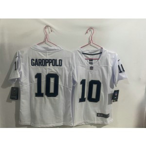 Nike Raiders 10 Jimmy Garoppolo White Vapor Limited Youth Jersey