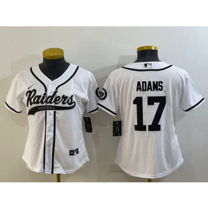 Nike Raiders 17 Davante Adams White Black Vapor Baseball Limited Women Jersey